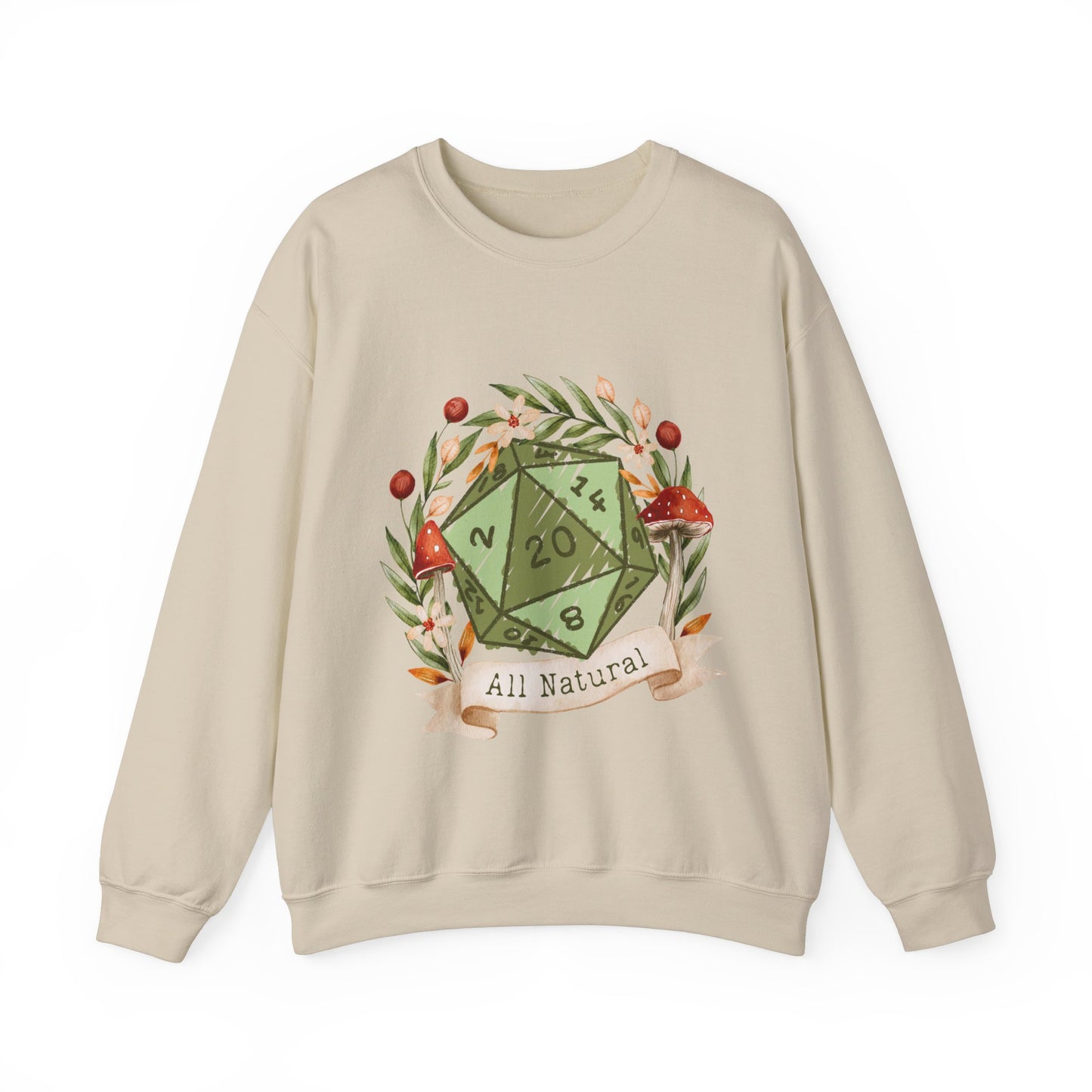 Sweat-shirt à imprimé champignon DND Druid