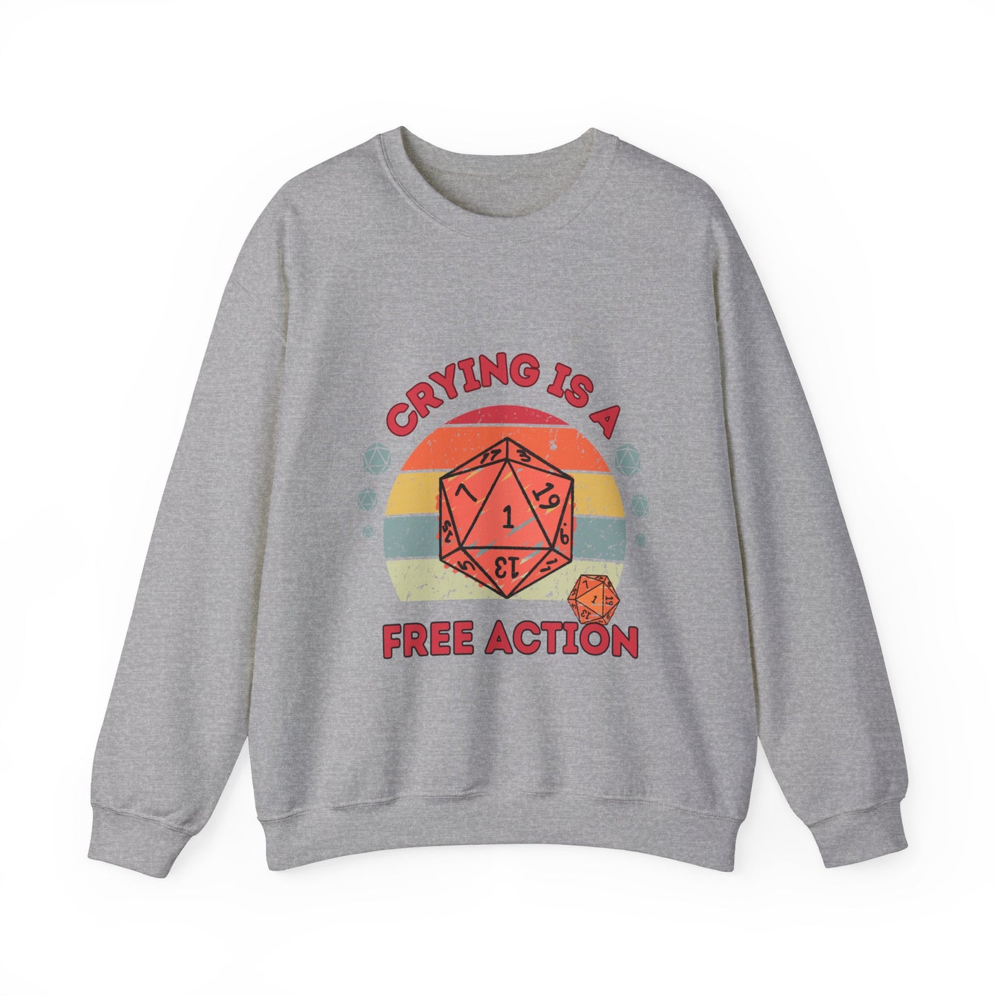 DnD Crying is a Free Action Jumper Sweater