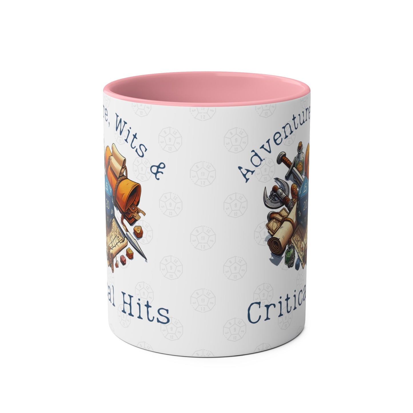 DnD Adventure, Wits and Critical Hits Mug