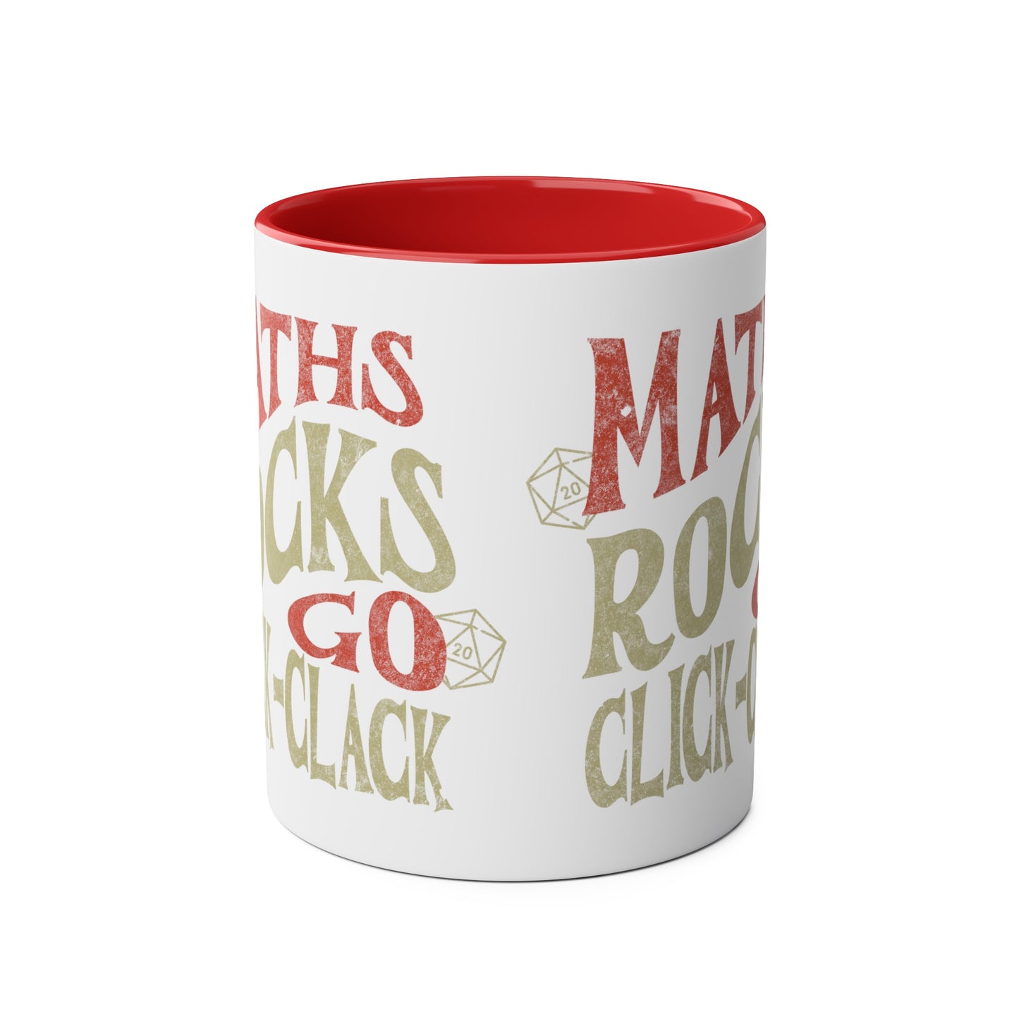 Tasse cadeau Dnd « Maths Rocks Go Click Clack »