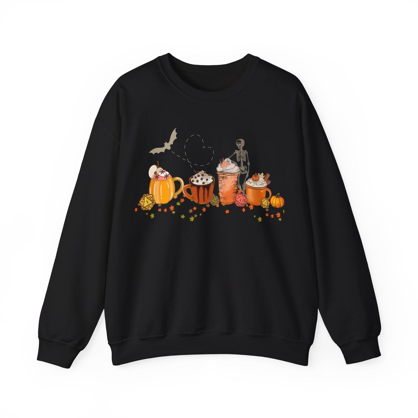 Dungeons and Dragons Pullover Halloweenpullover ,Kürbiswürfel‘