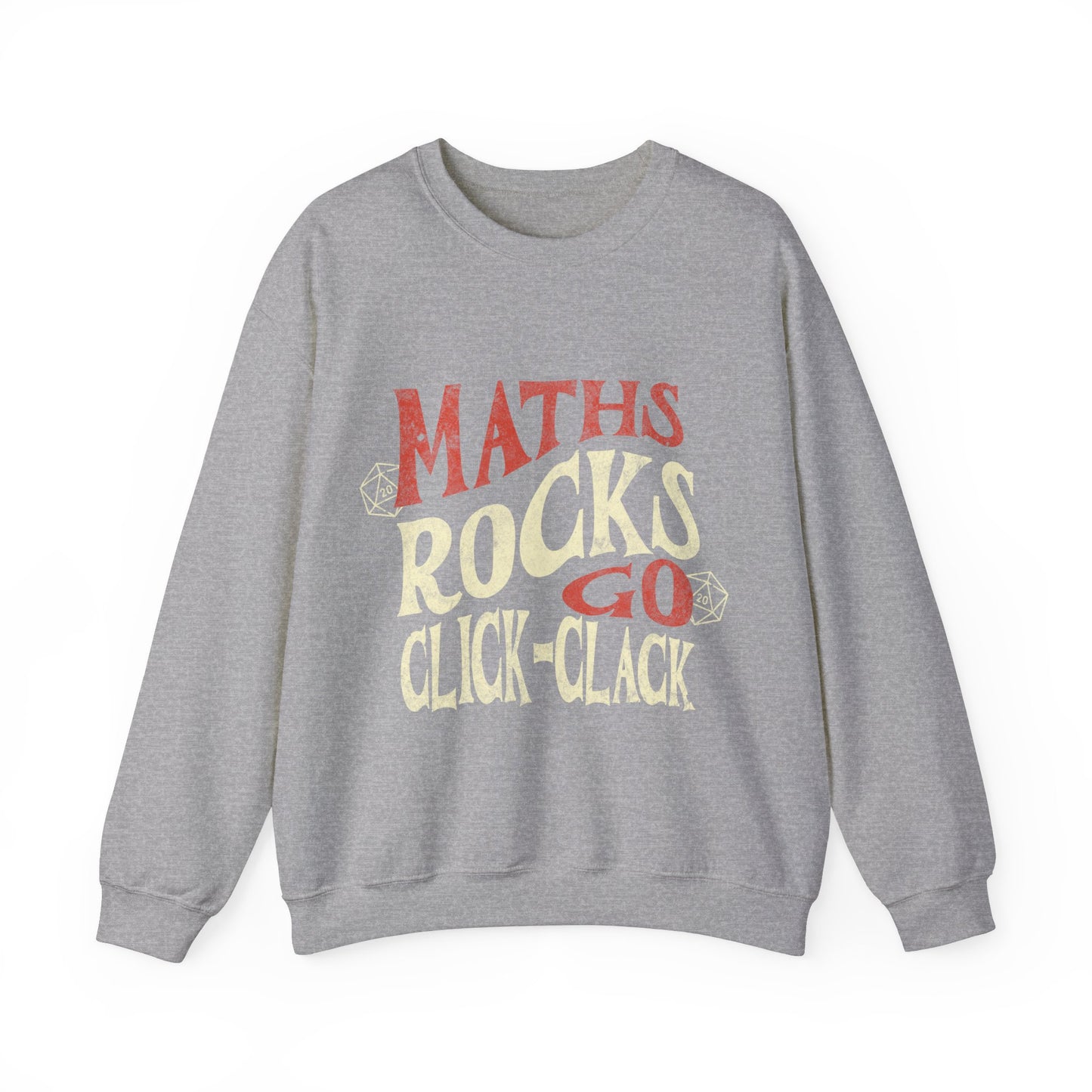 Dnd-Shirt-Pullover „Maths Rocks Go Click Clack“