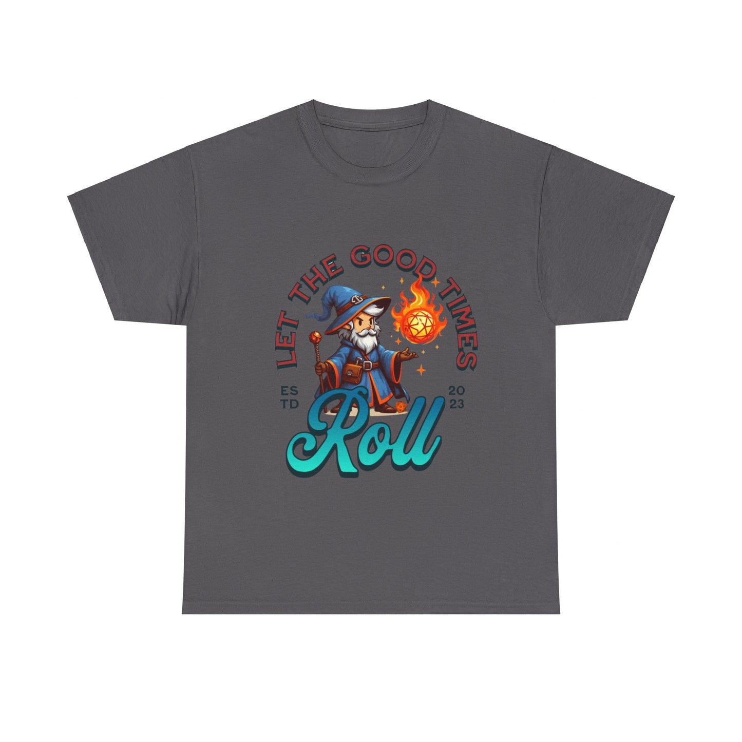 Dnd T Shirt With Wizard Fireball Design