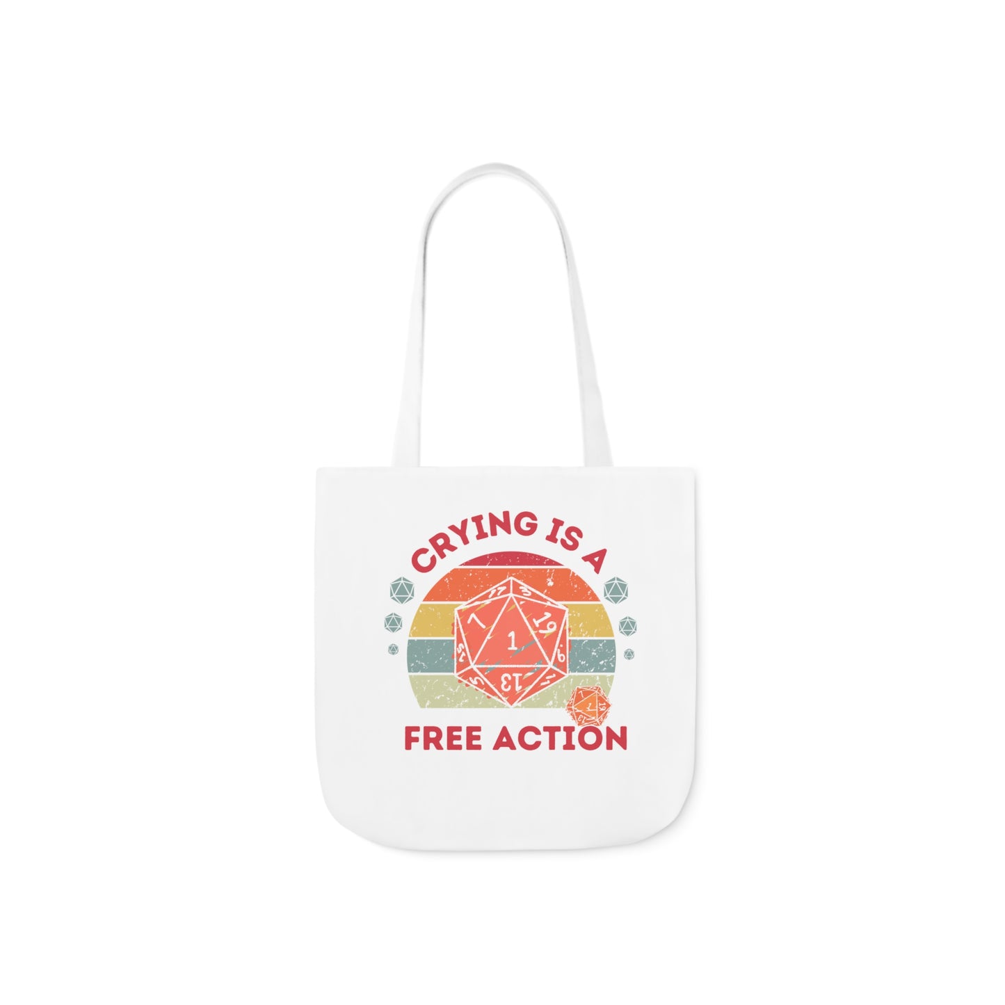 Dnd Crying Is a Free Action Canvas Tote Bag