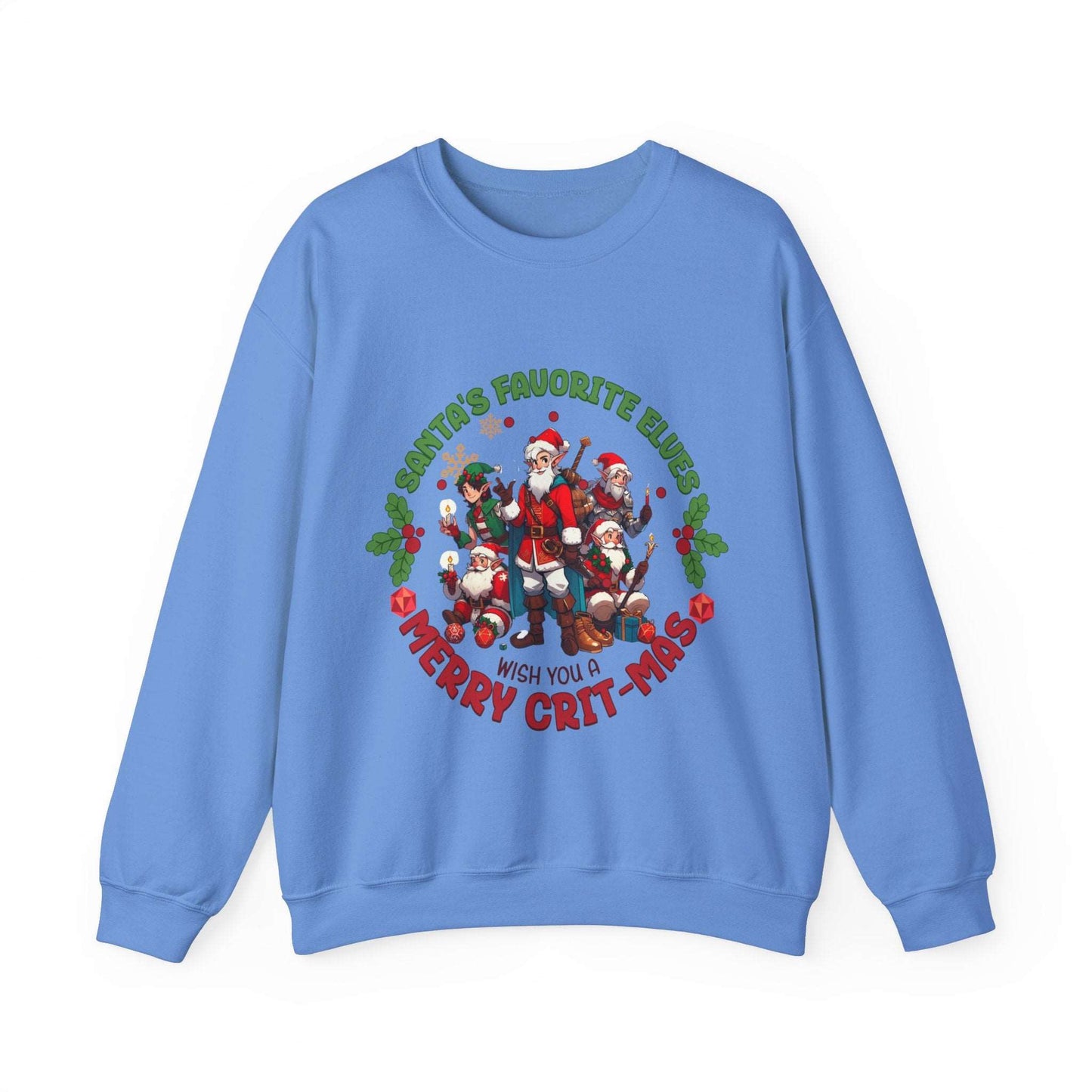 Dnd Christmas Jumper Sweatshirt, Merry Crit-Mas