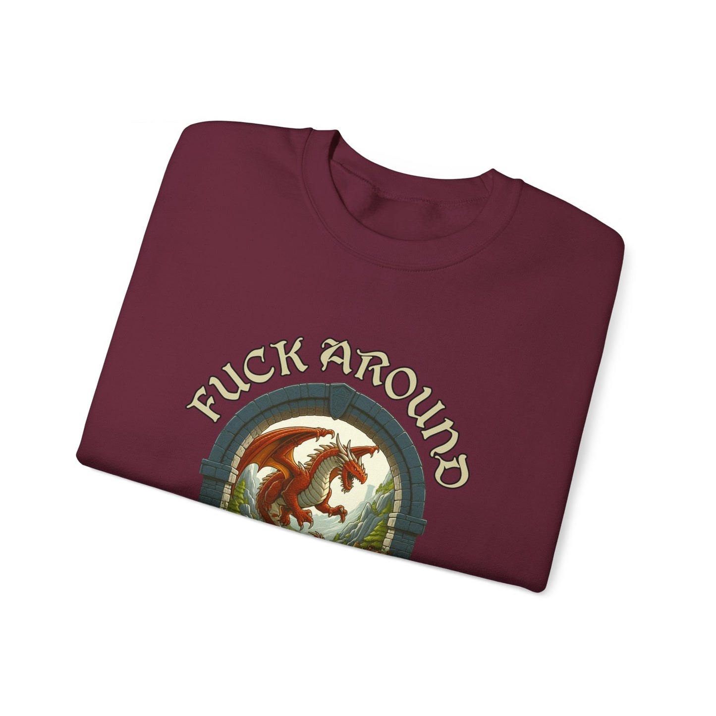 T-shirt Dnd Fuck Around and Find Out Jumper Cadeau pour DM ou joueur de Donjons et Dragons, Barde, Sorcier, Sorcier Drow, BG3