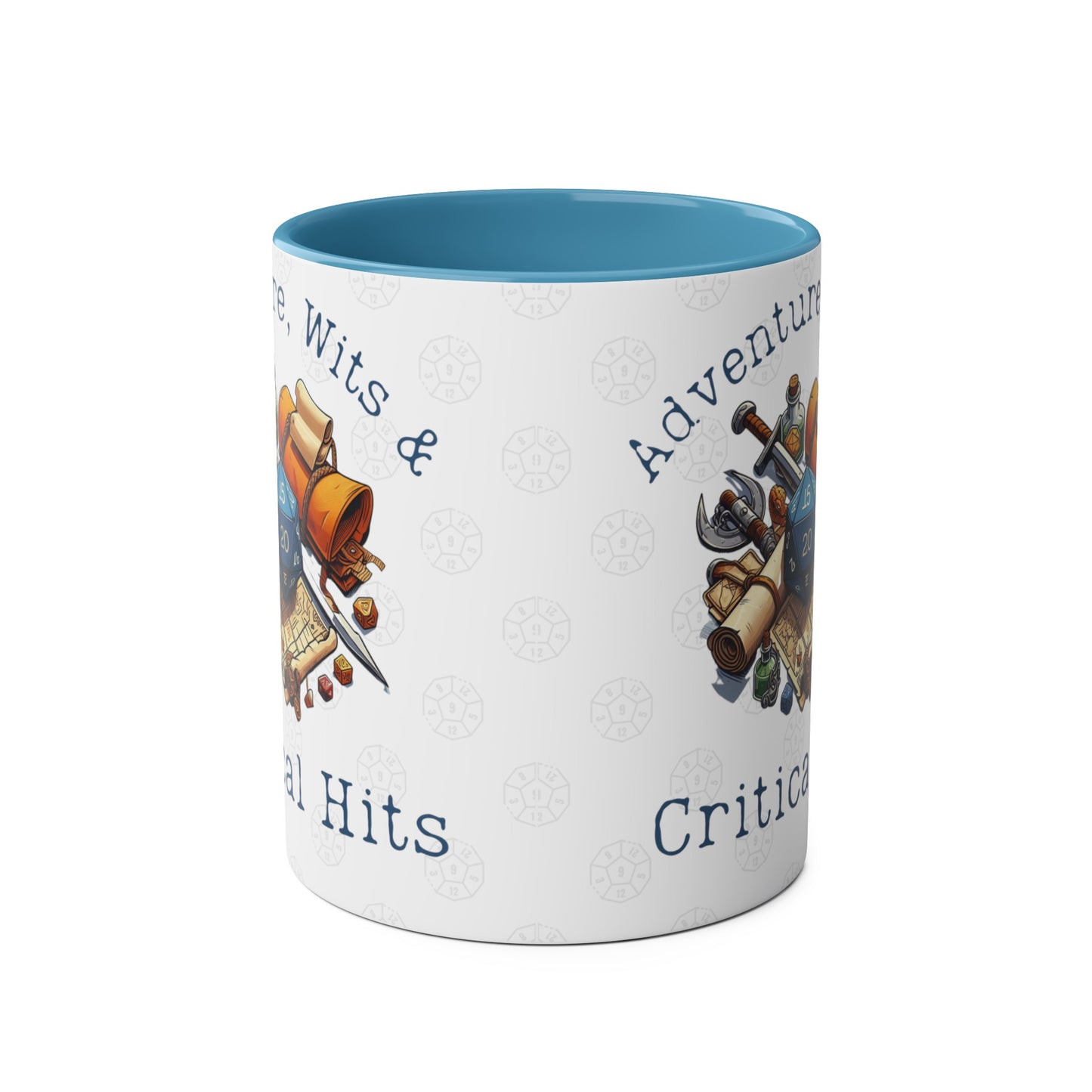 DnD Adventure, Wits and Critical Hits Mug