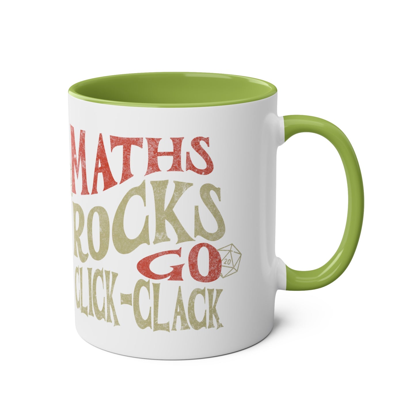 Tasse cadeau Dnd « Maths Rocks Go Click Clack »