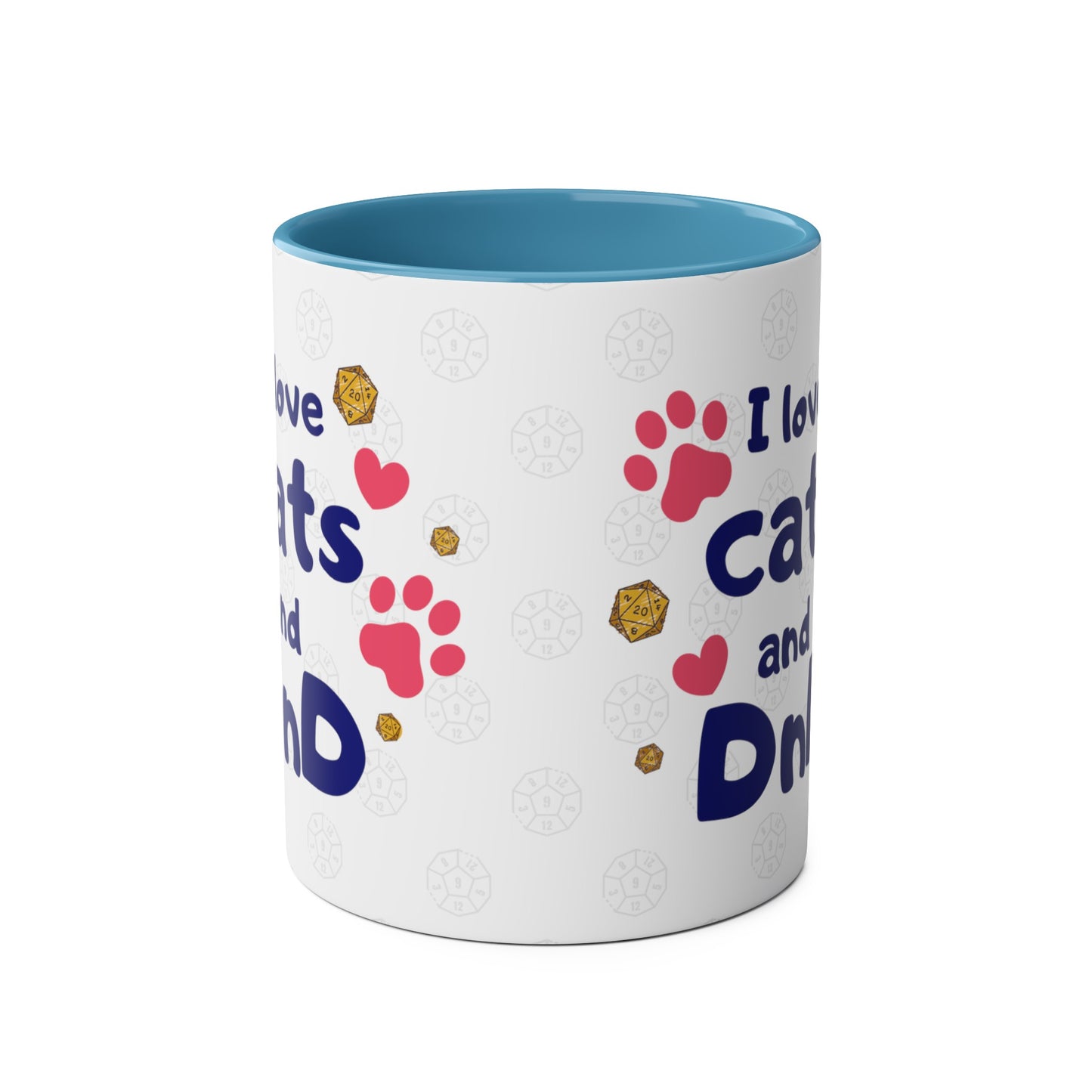 I Love Cats and DnD Mug Gift