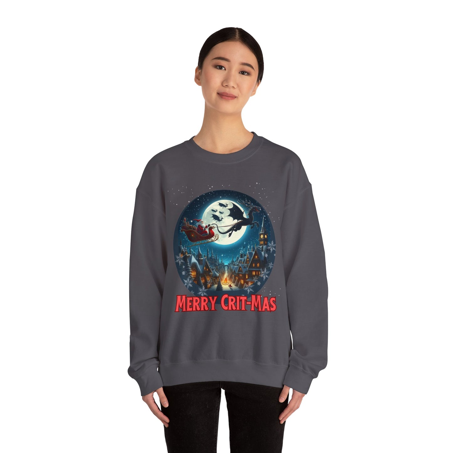 Sweat-shirt Dnd Christmas Jumper, Joyeux Crit-Mas