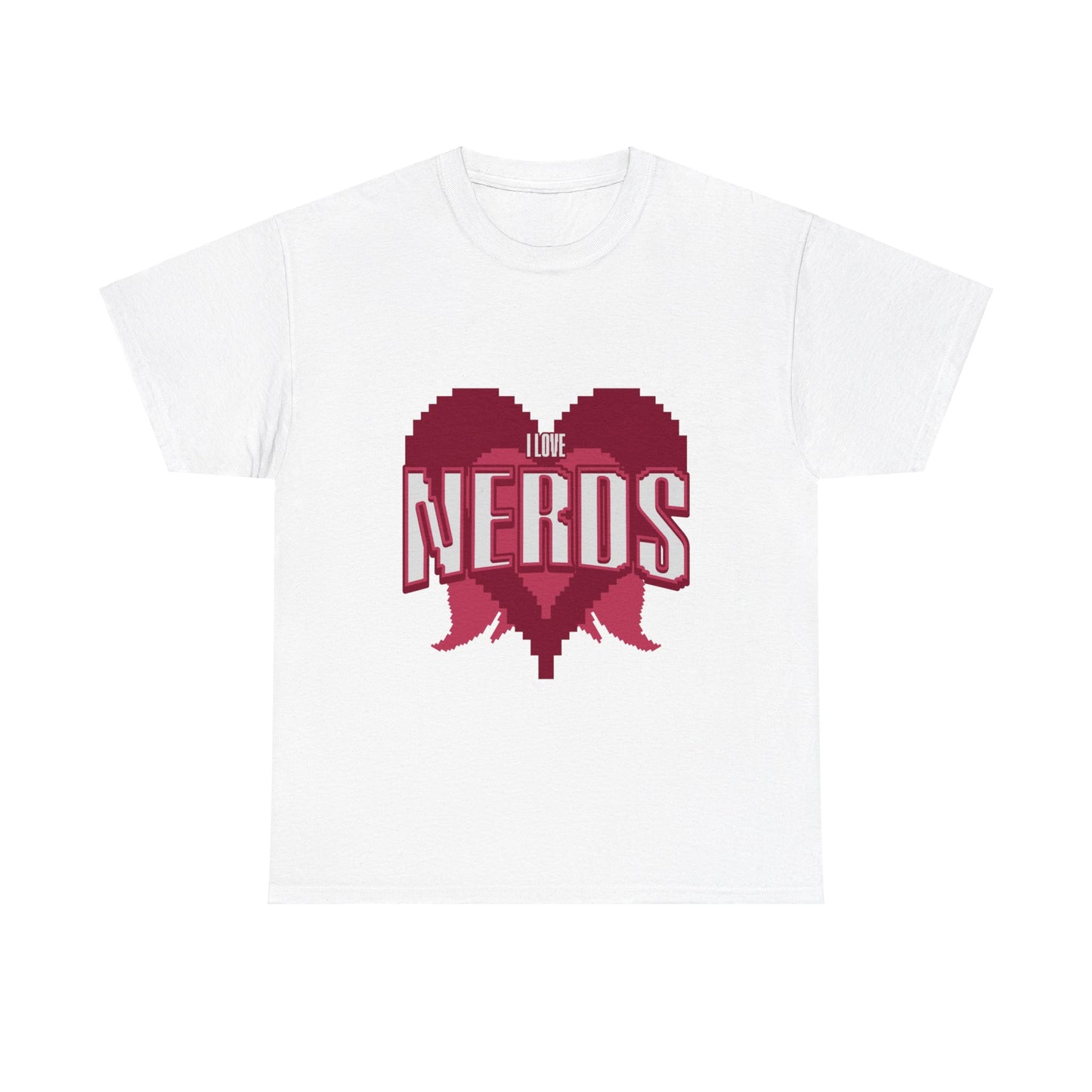 I Love Nerds Pixel  Art T Shirt