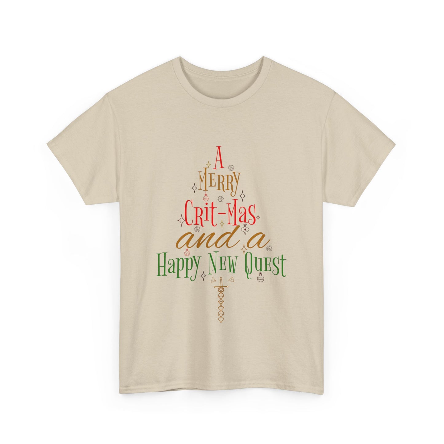 Dnd Christmas t shirt Merry Critmas and a happy new quest