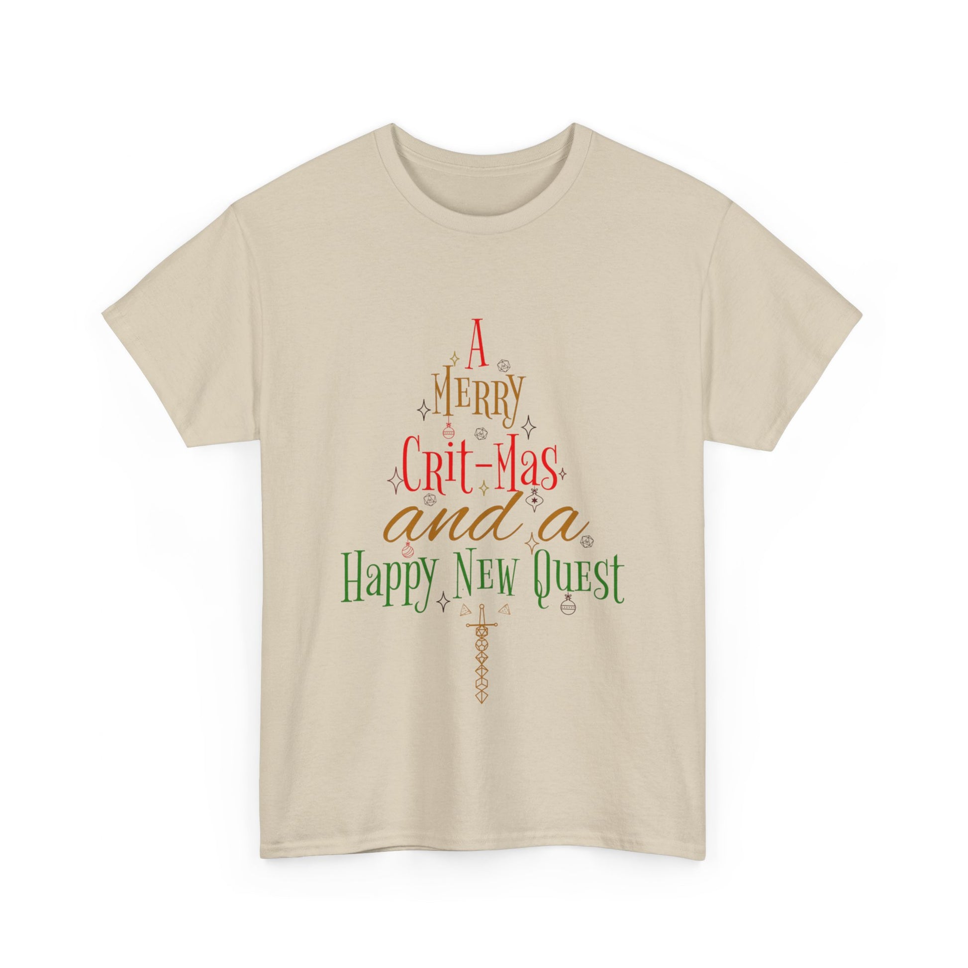 Dnd Christmas t shirt Merry Critmas and a happy new quest