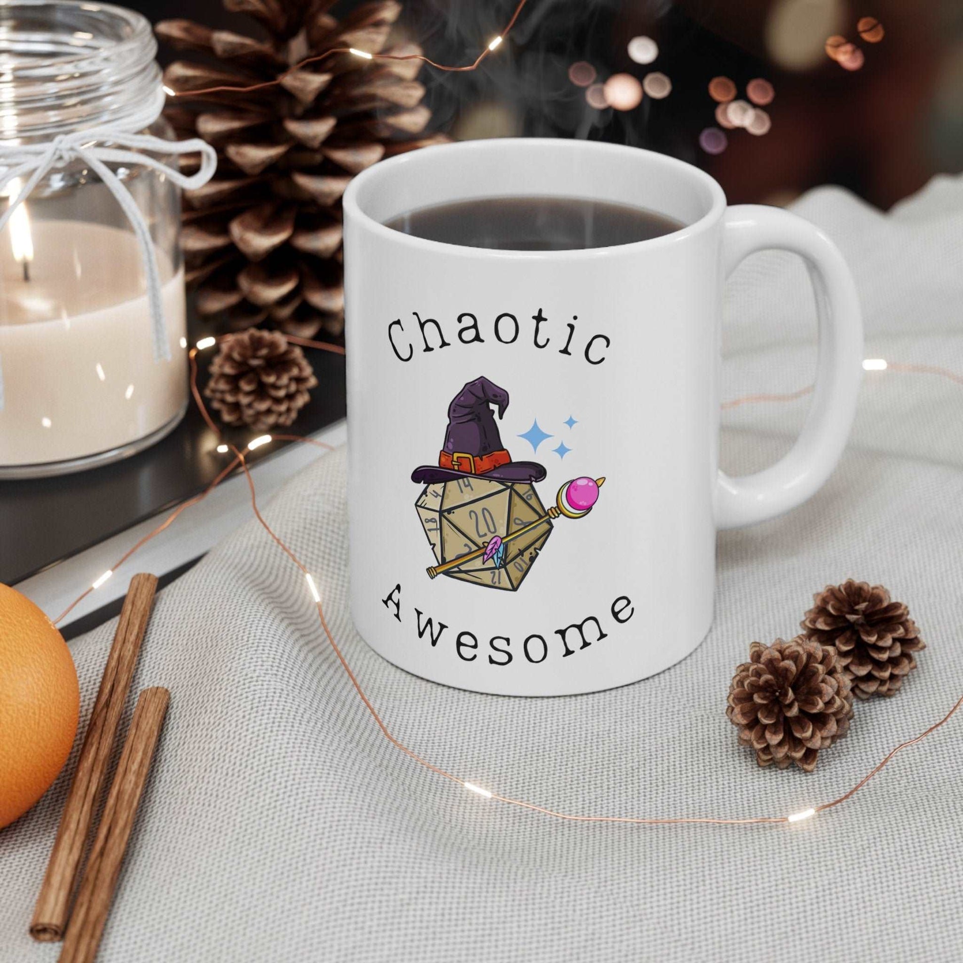 DND Mug of Awakening for Table Top RPG gamers & Dungeons and Dragons Fans DM, Player Characters Baldurs Gate 3, Christmas Stocking filler