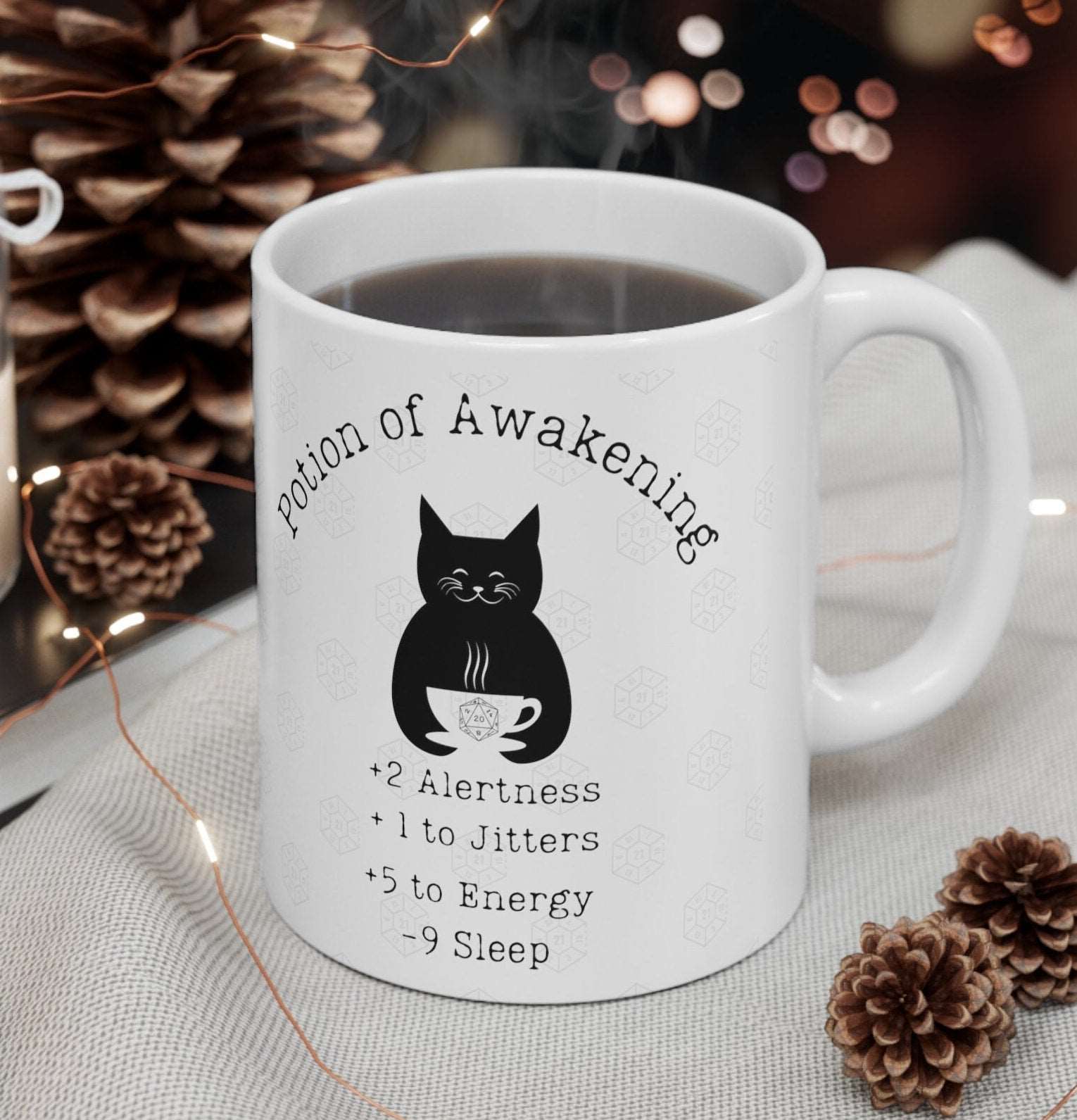 DND Mug of Awakening for Table Top RPG gamers and Dungeons and Dragons Fans DM and Player Characters Halfling Baldurs Gate 3