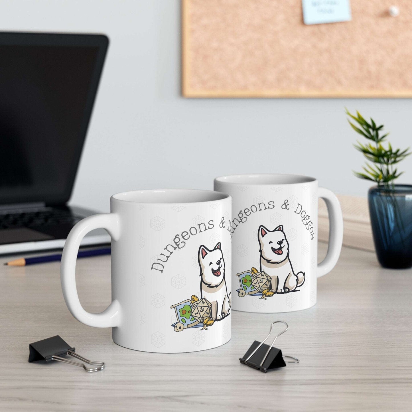 DnD Dungeons & Doggos Mug with Scratch from BG3 Dog from Baldurs Gate 3, Perfect Birthday or Christmas Gift Stocking Filler