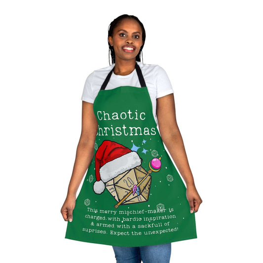 DnD Christmas Apron. For Dungeon Masters, DMs , BG3 Baldurs Gate 3 Astarion Fans. Chaotic Christmas Gift Stocking Filler Secret Santa