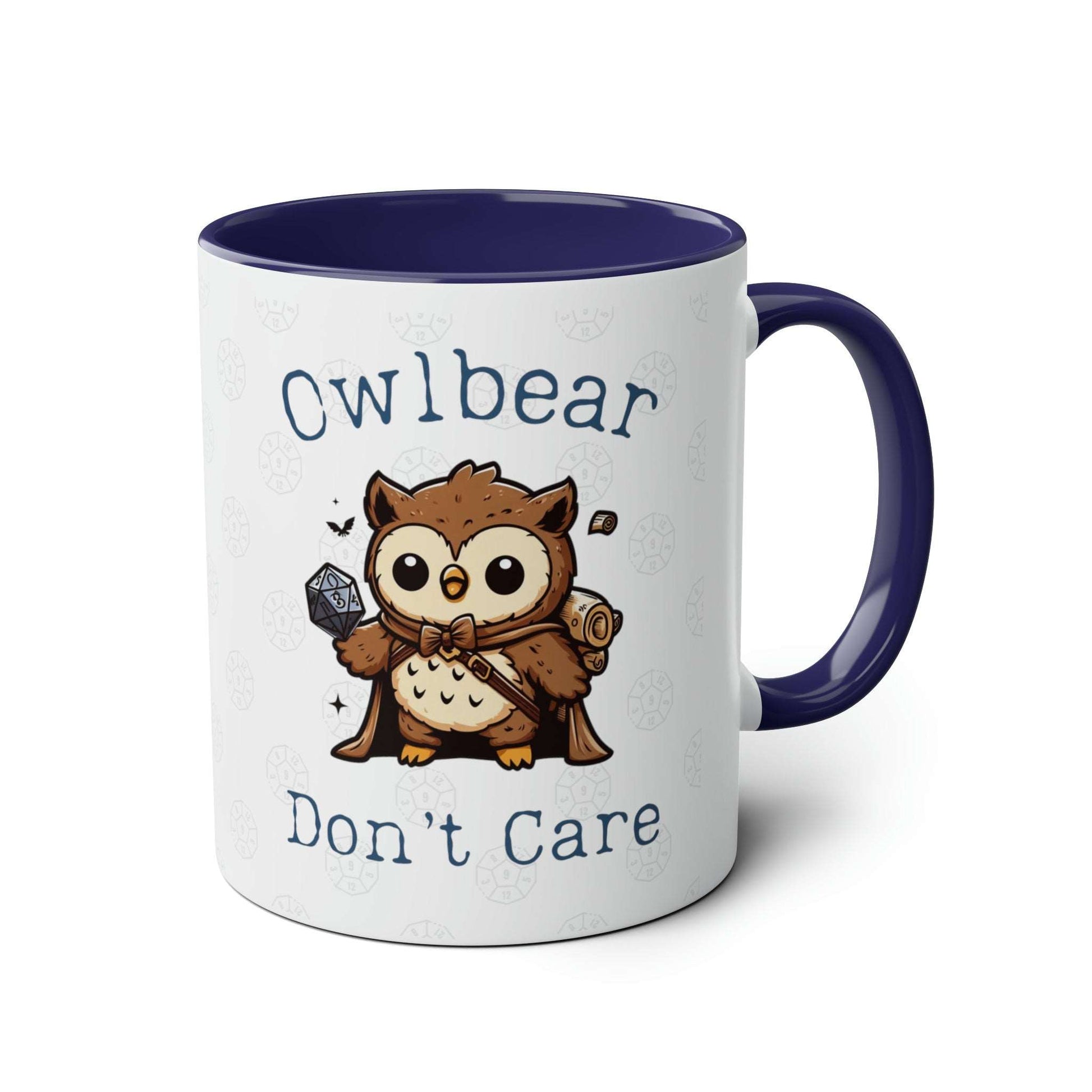 DnD Owlbear Don't Care, Baldurs Gate 3, BG3 Mug for Dungeon Masters, DMs Dungeon Dragons Mug Gift Idea Astarion Fans