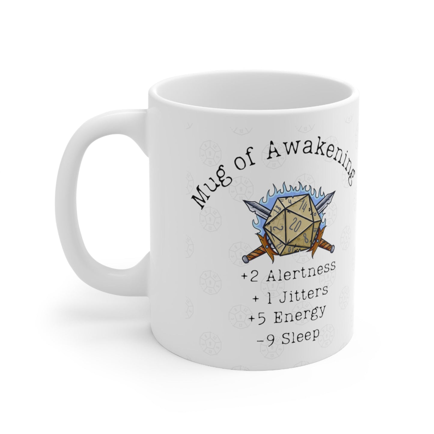 DND Mug of Awakening for Table Top RPG gamers