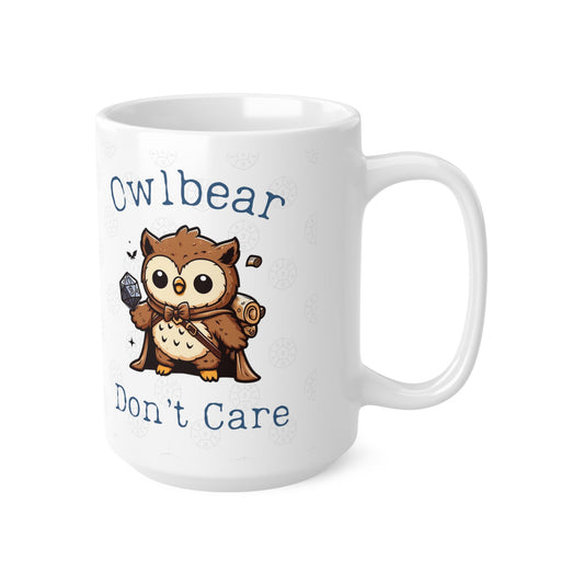 Tasse DnD Owlbear Don't Care, Baldur 3, BG3 Mug pour Dungeon Masters, DMs Dungeon Dragons Mug Idée cadeau Fans d'Astarion Cadeau de Saint-Valentin 15oz