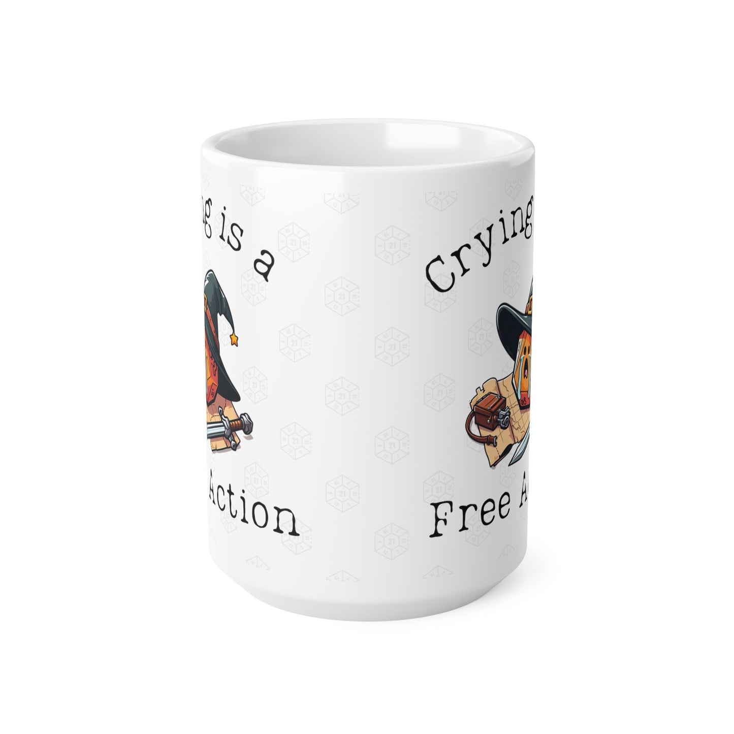 Dnd Mug Crying is a Free Action Mug