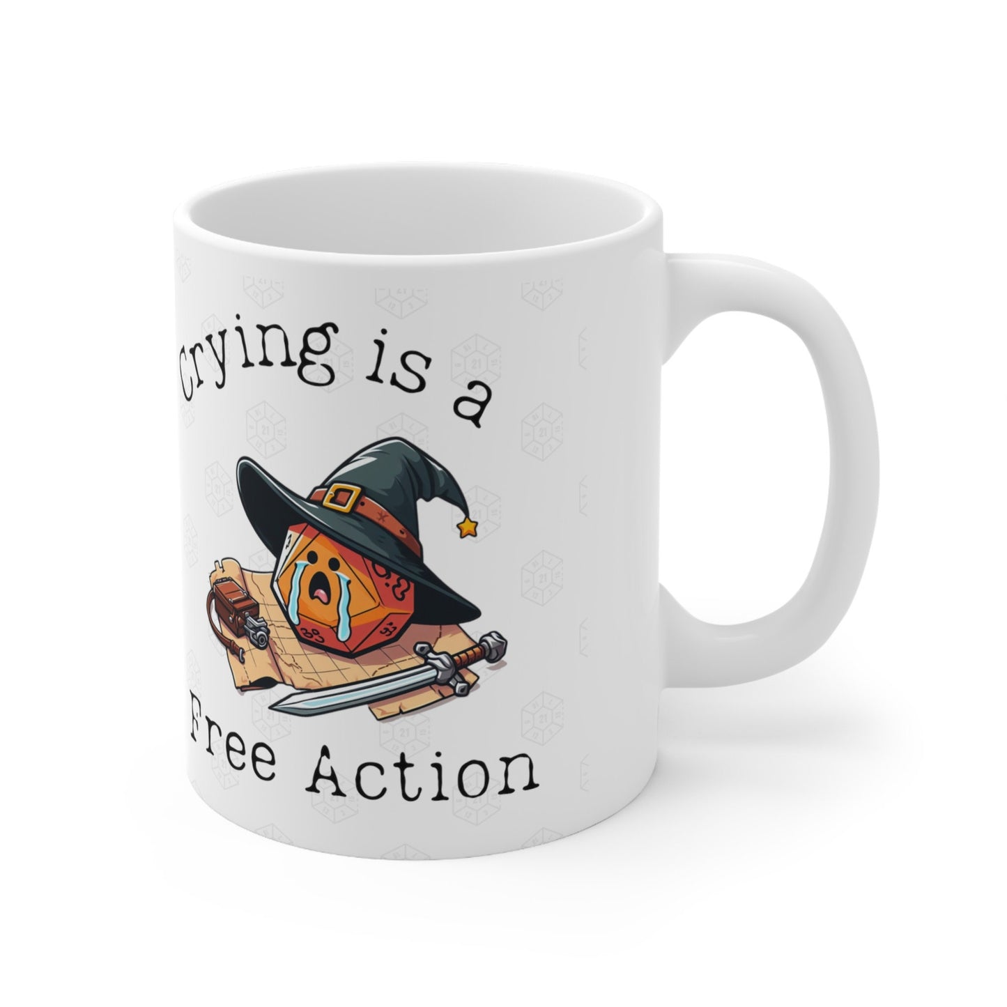 Dnd Mug Crying is a Free Action Mug