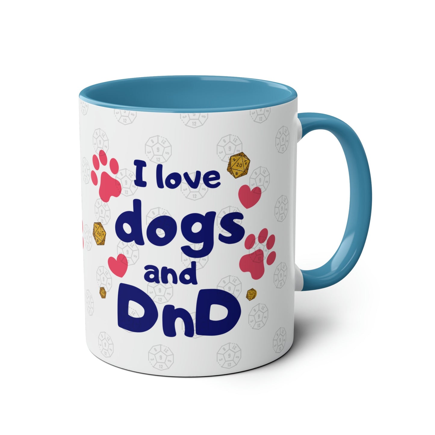 J'aime les chiens et la tasse DnD