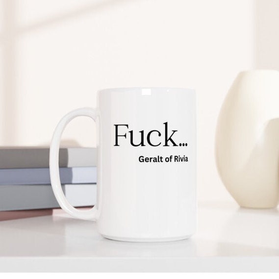 Cadeaux The Witcher, tasse « Fuck »