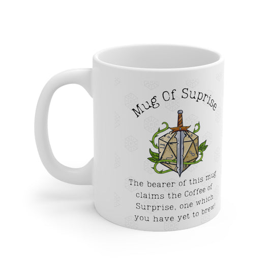 DND Mug of Surprise for Table Top RPG gamers and Dungeons and Dragons Fans DM and Player Characters Halfling Baldurs Gate 3 / the Witcher 3