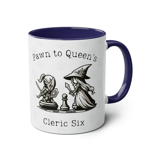 Mug Gale BG3 Pion au Clerc de la Reine, DnD Chess pour les fans de Baldurs Gate 3 et de Dungeons, Dragons. Cadeau DM pour les fans d'échecs