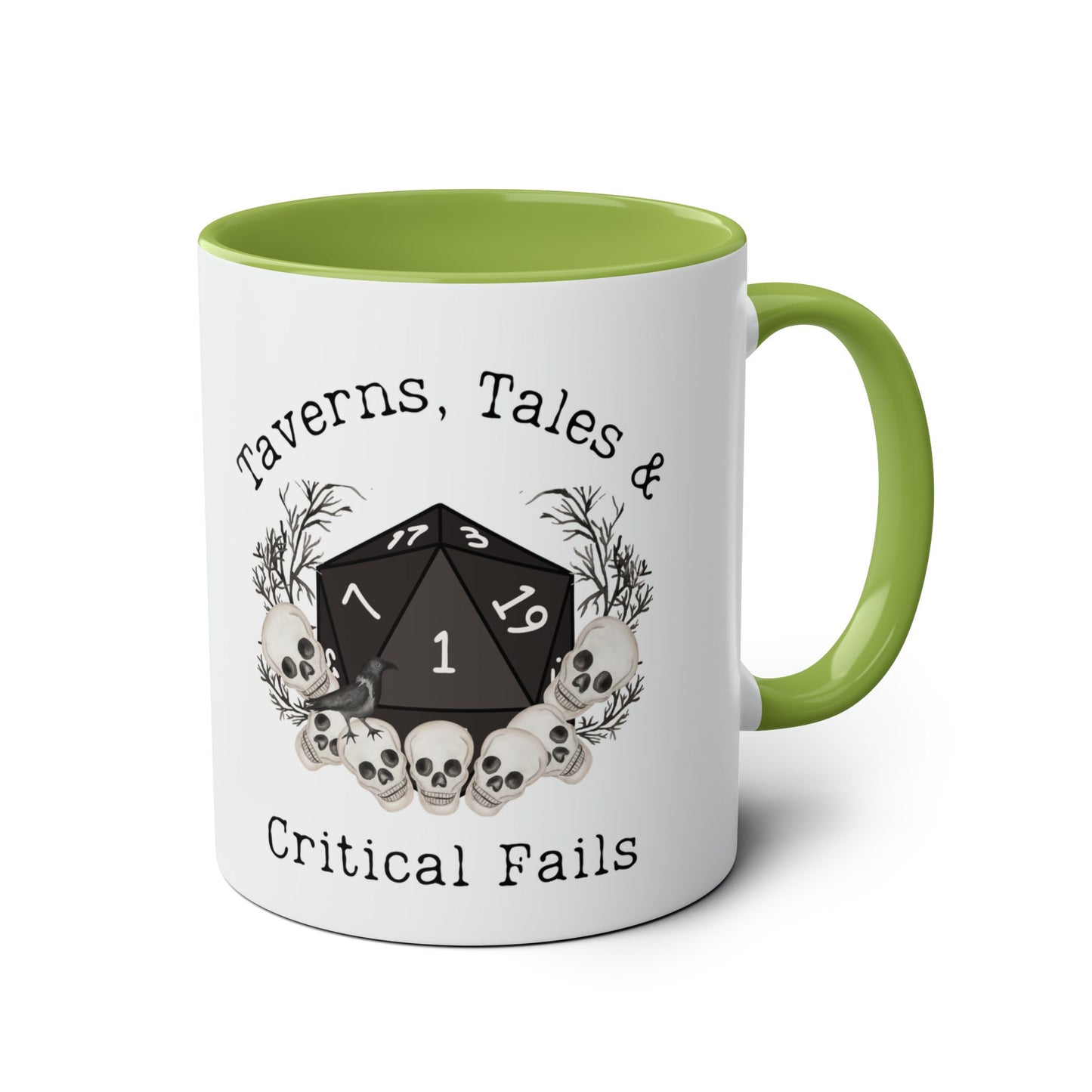 DnD Taverns Tails & Critical Fails Mug,