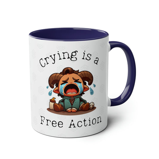 Dnd Crying is a Free Action Tiefling Coffee Mug