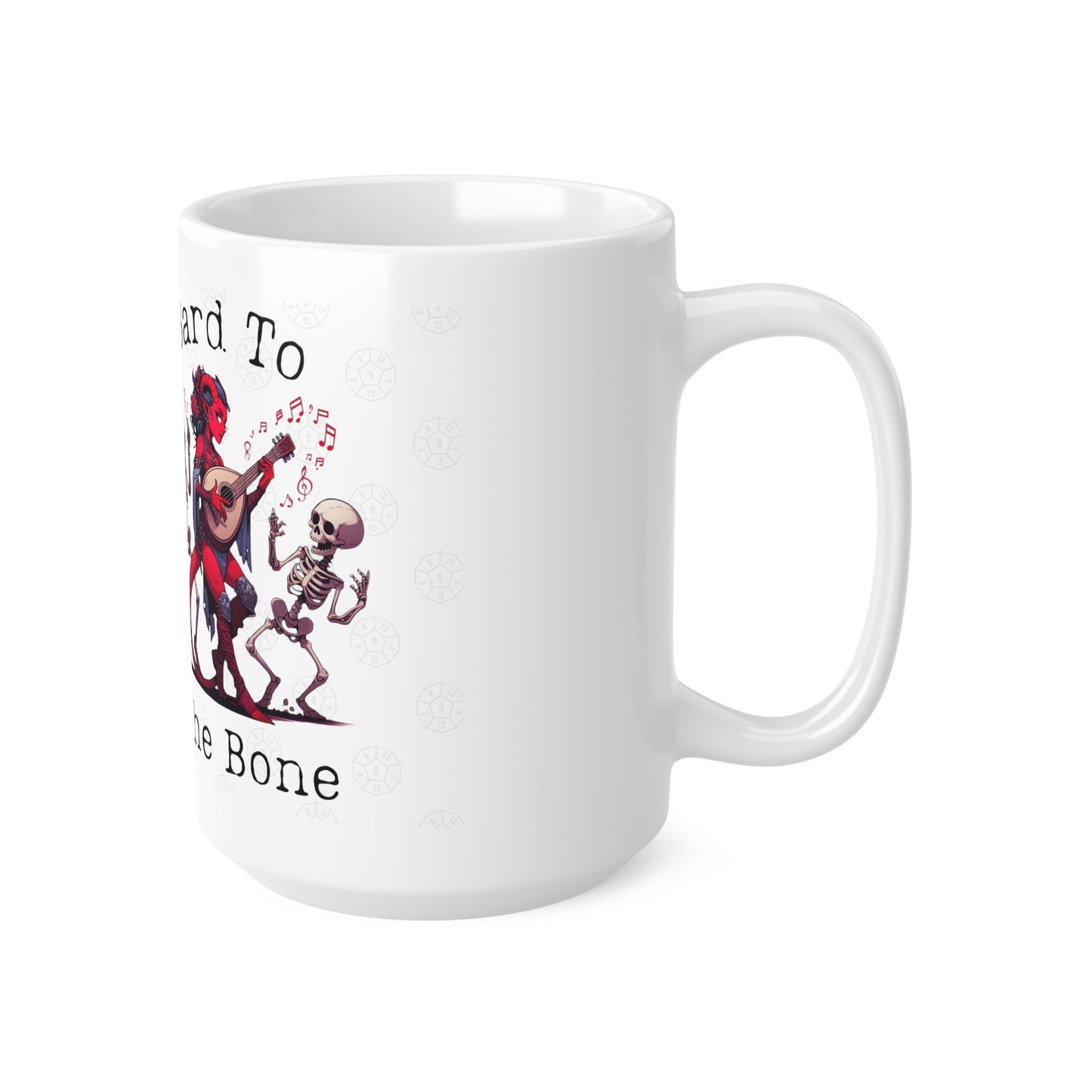 Mug cadeau Dnd Tiefling Bard To the Bone pour les fans de Dungeons Dragons BG3 Karlach, Baldurs 3, joueurs de TTRPG, cadeau de Saint-Valentin