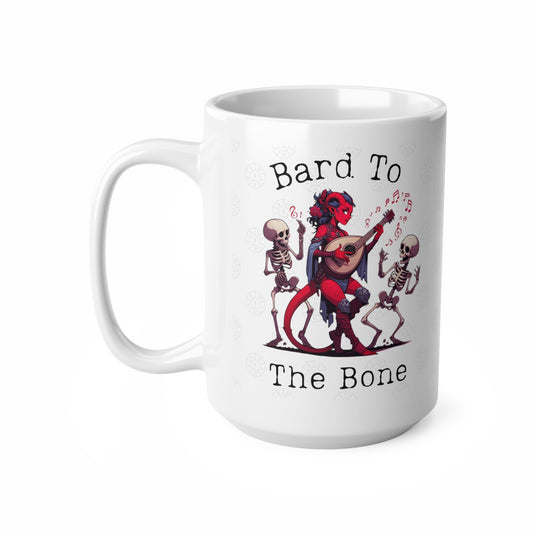 Mug cadeau Dnd Tiefling Bard To the Bone pour les fans de Dungeons Dragons BG3 Karlach, Baldurs 3, joueurs de TTRPG, cadeau de Saint-Valentin