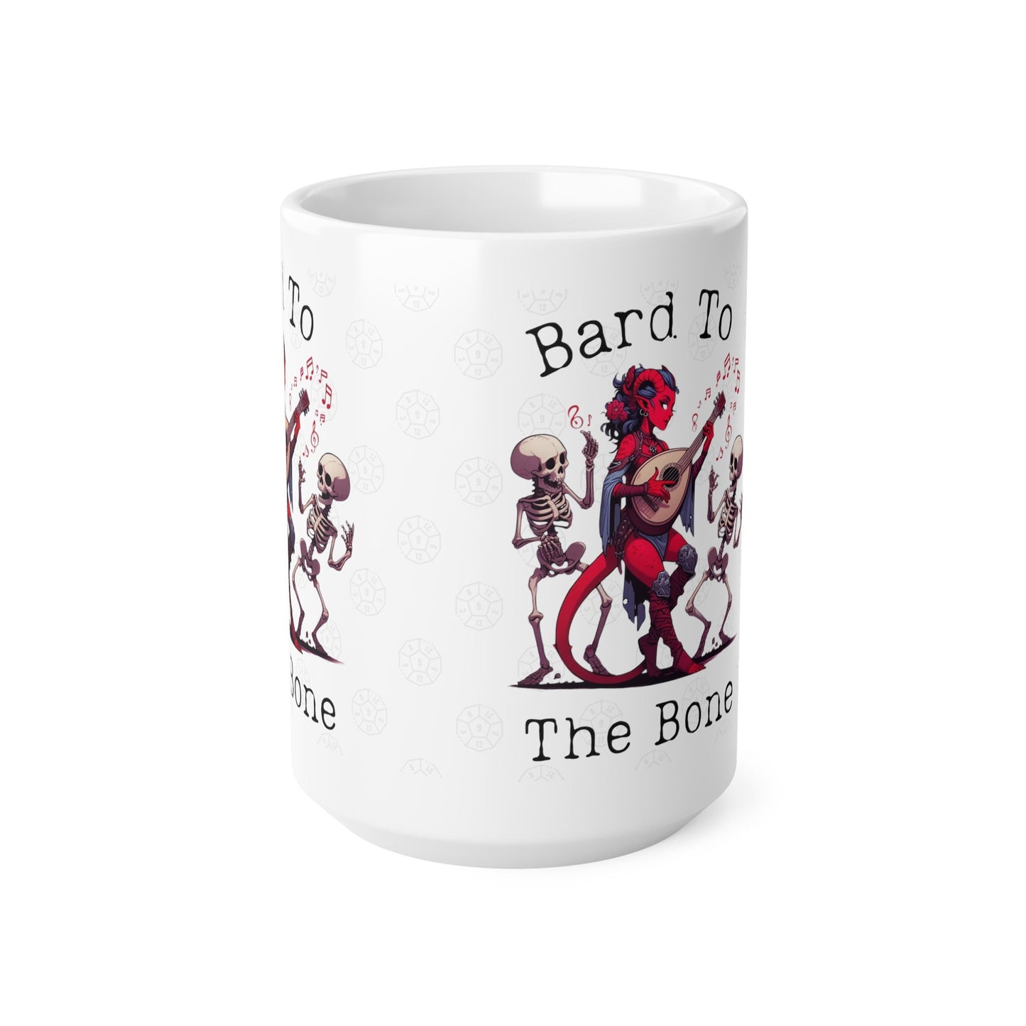 Mug cadeau Dnd Tiefling Bard To the Bone pour les fans de Dungeons Dragons BG3 Karlach, Baldurs 3, joueurs de TTRPG, cadeau de Saint-Valentin